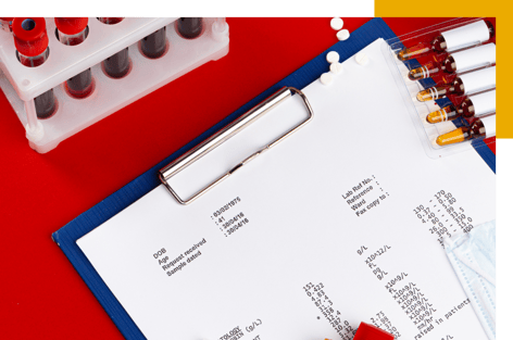 patient chart with vital signs on a clipboard patient chart with vital signs on a clipboard
