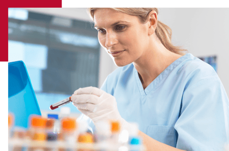 medical professional handling blood samples medical professional handling blood samples