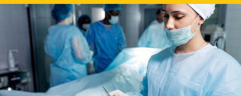 medical worker dressed in scrubs